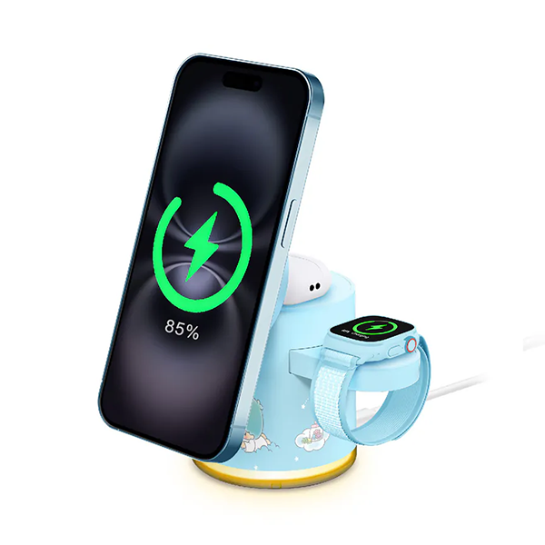 XPower x Sanrio Little Twin Stars GE1 Qi2迷你掌心5合1 MagCharge 15W磁吸無線充電座【原裝行貨】