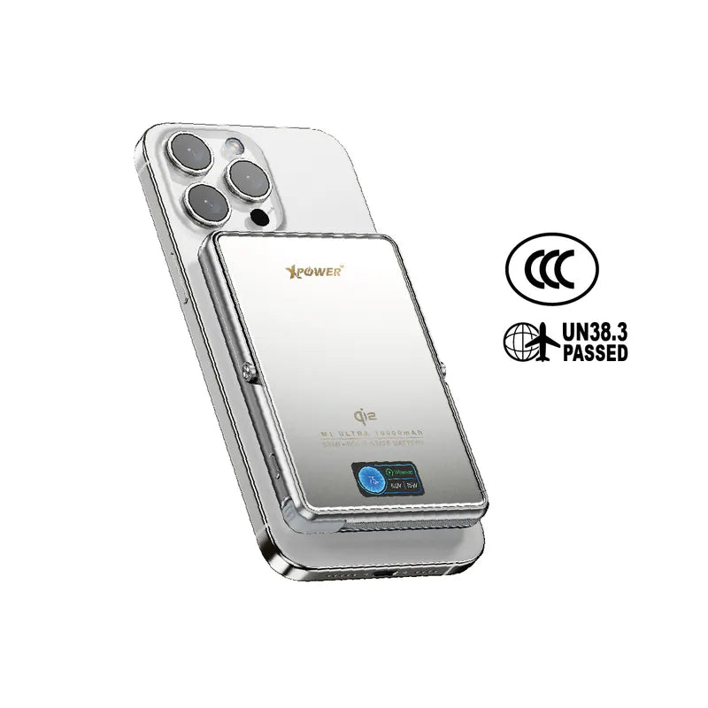 XPower M1 Ultra半固態3C版TFT 彩屏顯示 QI2 Magcharge 10000mAh磁吸行動電源【原裝行貨】【3C認證】