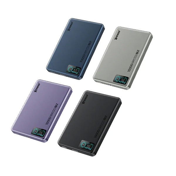XPower MagDigita² 第2代 彩屏顯示 鋁合金外殼 10000mAh PD3.0+QI2 磁吸移動電源 MDT2【原裝行貨】
