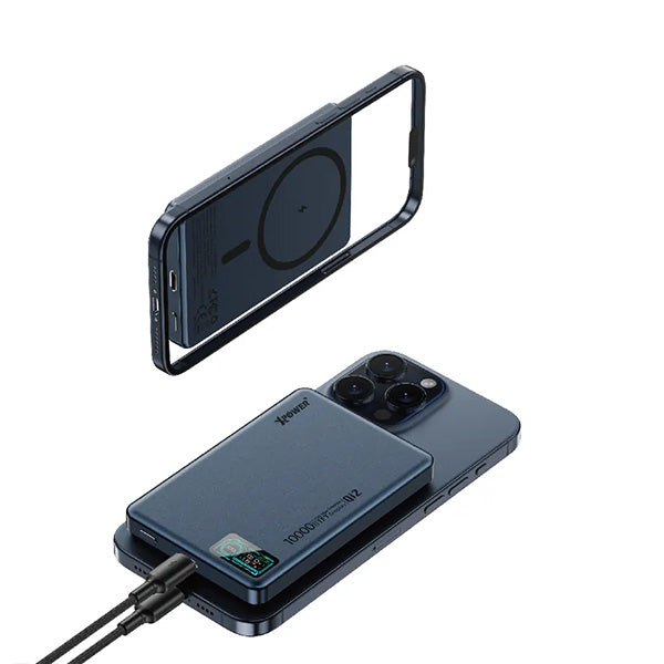 XPower MagDigita² 第2代 彩屏顯示 鋁合金外殼 10000mAh PD3.0+QI2 磁吸移動電源 MDT2【原裝行貨】