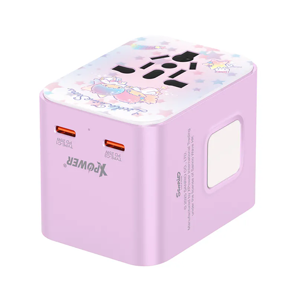 XPower x Sanrio Little Twin Stars TA3B 25W 4輸出 PD3.0/PPS旅行充電器【原裝行貨】