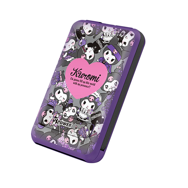 XPower x Sanrio Hello Kitty/Kuromi M10C+ 6合1 10000mAh多功能迷你20W PD3.0+ 磁吸無線快充移動電源【原裝行貨】