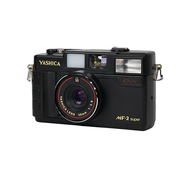 中古　復刻版　YASHICA MF-2 super ブラック ストラップ付き 中古 復刻版 YASHICA MF-2 super ブラック ストラップ付き Yashica Mf