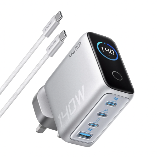 Anker B2697 Charger 充電器連充電線 (140W, 4-Port, PD 3.1) with USB-C Cable【原裝行貨】