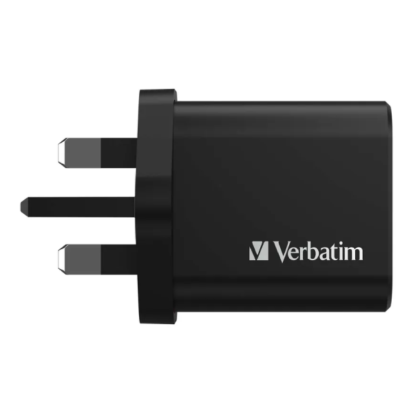 Verbatim 3 Port 30W PD 3.0 & QC 3.0 GaN 充電器 (66947)【原裝行貨】