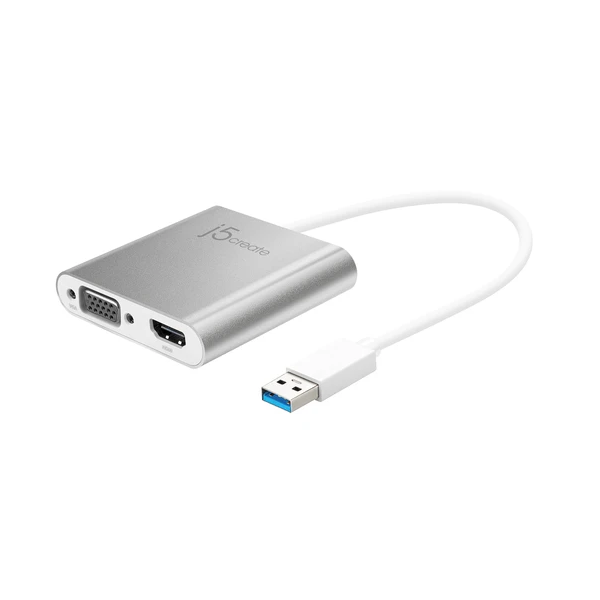 j5create JUA360 USB 3.0 to VGA & HDMI 多螢幕轉接器 - Five 1 Store