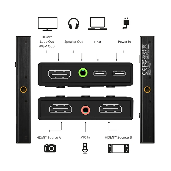 j5create JVA06 EFP-2 雙HDMI™ 多機直播影像擷取器 - Five 1 Store