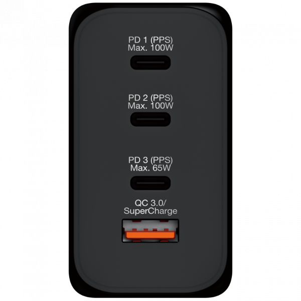 Verbatim 4 Port GAN PD3.0 200W 3 PD & 1 QC3.0 USB充電器 (66704)【香港行貨】