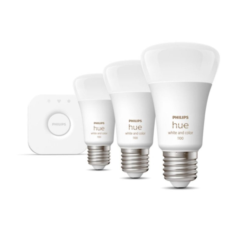 Philips 飛利浦 Hue Ambiance Starter Kit 11W A60 E27 Bulb (Bluetooth) 白光+彩光入門套件【香港行貨】