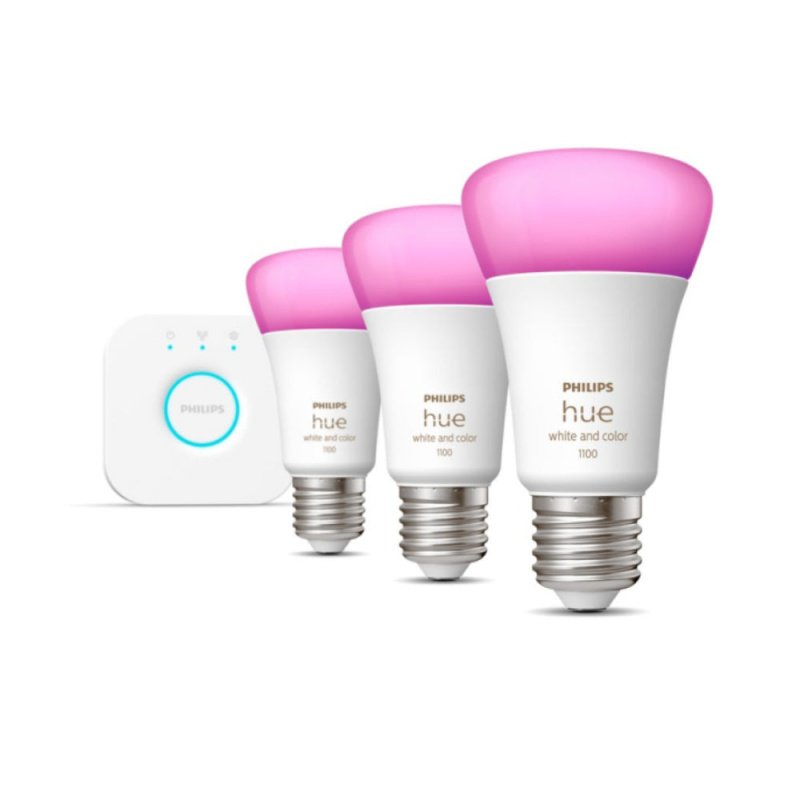 Philips 飛利浦 Hue Ambiance Starter Kit 11W A60 E27 Bulb (Bluetooth) 白光+彩光入門套件【香港行貨】