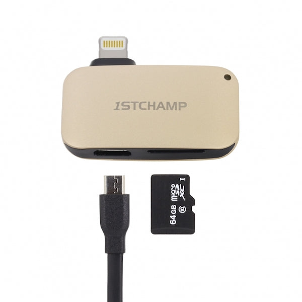 First Champion LCR210 蘋果認證Lightning 讀卡器【香港行貨】