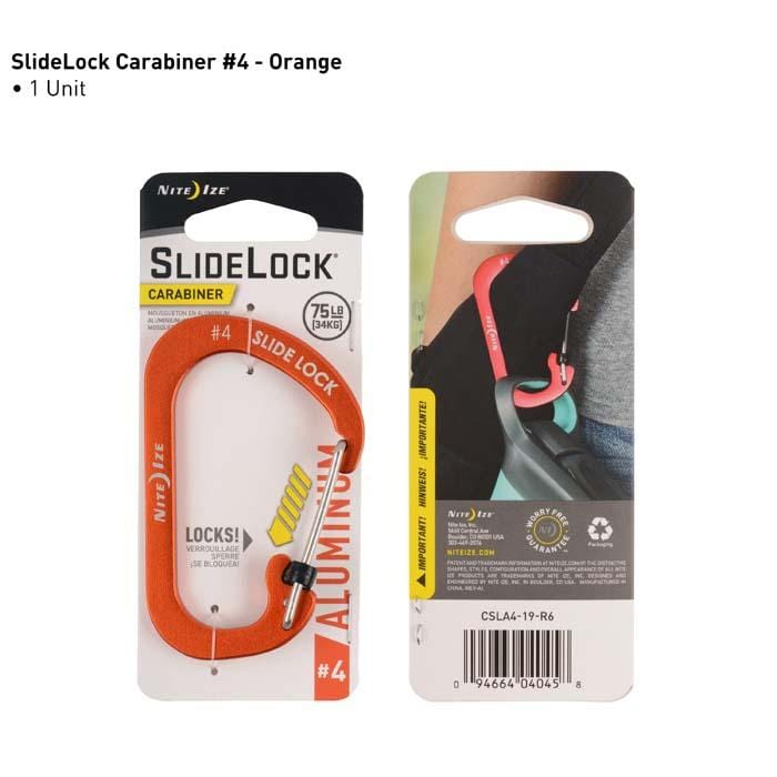 Nite Ize SlideLock® Carabiner Aluminum C字帶鎖鋁扣