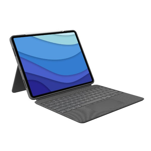 Logitech Combo Touch 鍵盤護殼配備觸控板適用於 iPad Pro 12.9 吋 (第 5 /6 代)【香港行貨】