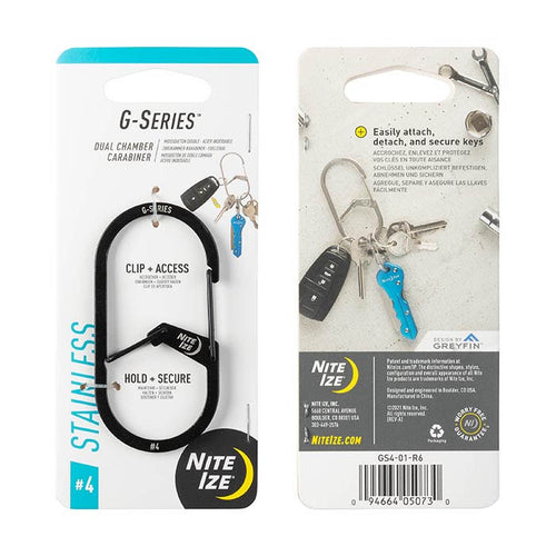 Nite Ize G-SERIES™ Dual Chamber Carabiner G型雙室不鏽鋼匙扣