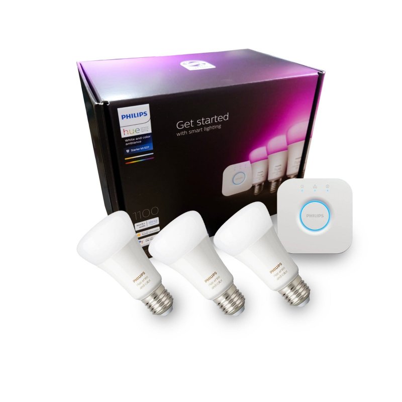 Philips 飛利浦 Hue Ambiance Starter Kit 11W A60 E27 Bulb (Bluetooth) 白光+彩光入門套件【香港行貨】