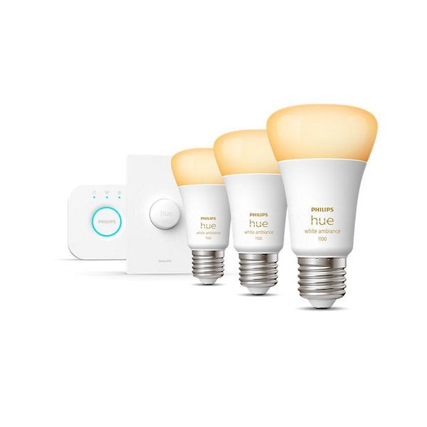 Philips 飛利浦 Hue White Ambiance Starter Kit 11W A60 E27 Bulb (Bluetooth) Hue White 入門套件 B22【香港行貨】