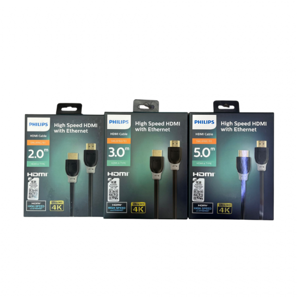 Philips 飛利浦 HDMI 2.0 Cable 4K HDMI 2.0 Cable 3D/4K 高清 HDMI 線 - SWL6116 ( 2.0米 / 3.0米 / 5.0米)【香港行貨】