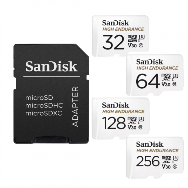【全港包運】SanDisk High Endurance 100MB/R 40MB/W 高耐寫度 microSD™ 記憶卡 連 Adapter【香港行貨】