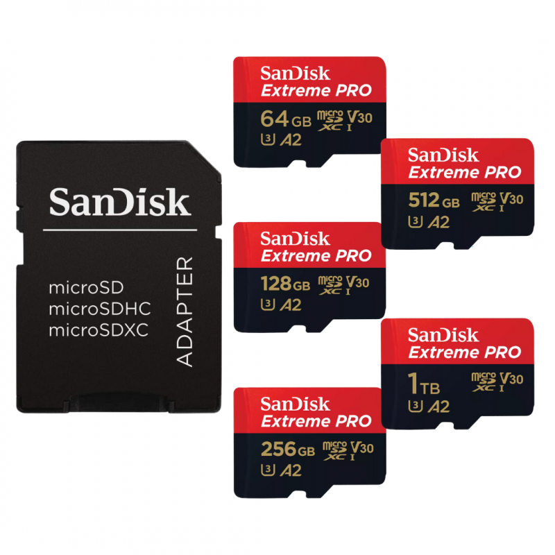 【全港包運】SanDisk Extreme® PRO microSDXC™ 200MB/R 140MB/W* UHS-I 記憶卡 連 Adapter【香港行貨】