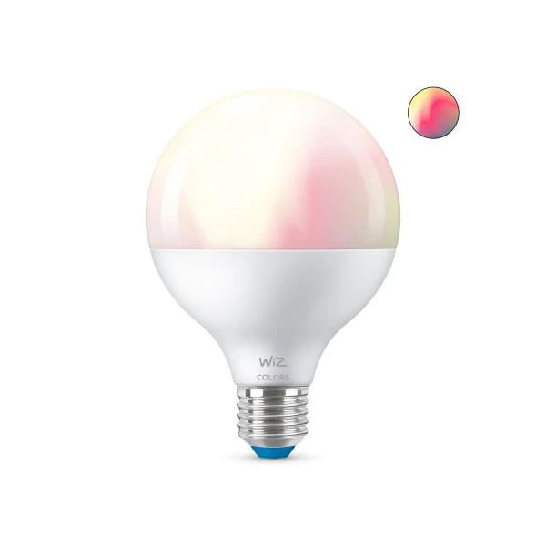 WiZ Wi-Fi智能LED燈泡- 11W / E27螺頭 / G95 (黃白光+彩光)【香港行貨】