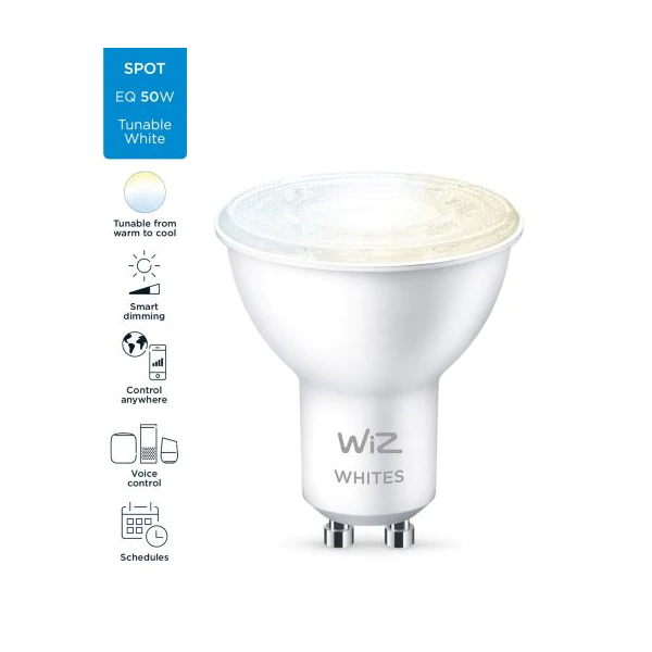 Wiz Wi-Fi智能LED燈泡 – 4.7W / GU10 (Tunable White 黃白光)【香港行貨】