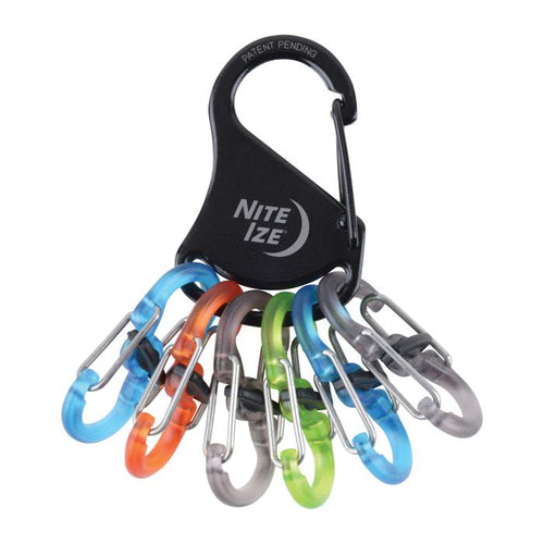 Nite Ize KeyRack Locker™ S-Biner® Plastic 迷你8字帶鎖鋁扣匙扣(KLKP-01-R3)