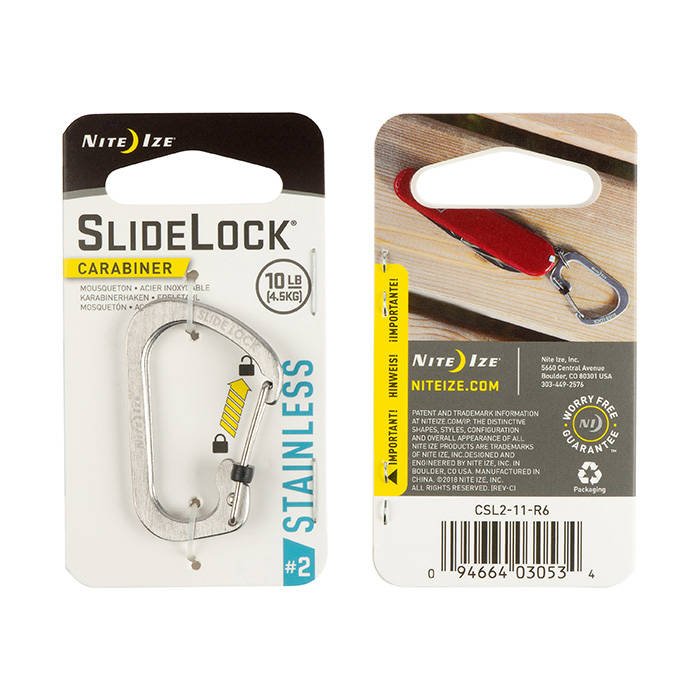 Nite Ize SlideLock® Carabiner Aluminum C字帶鎖鋁扣