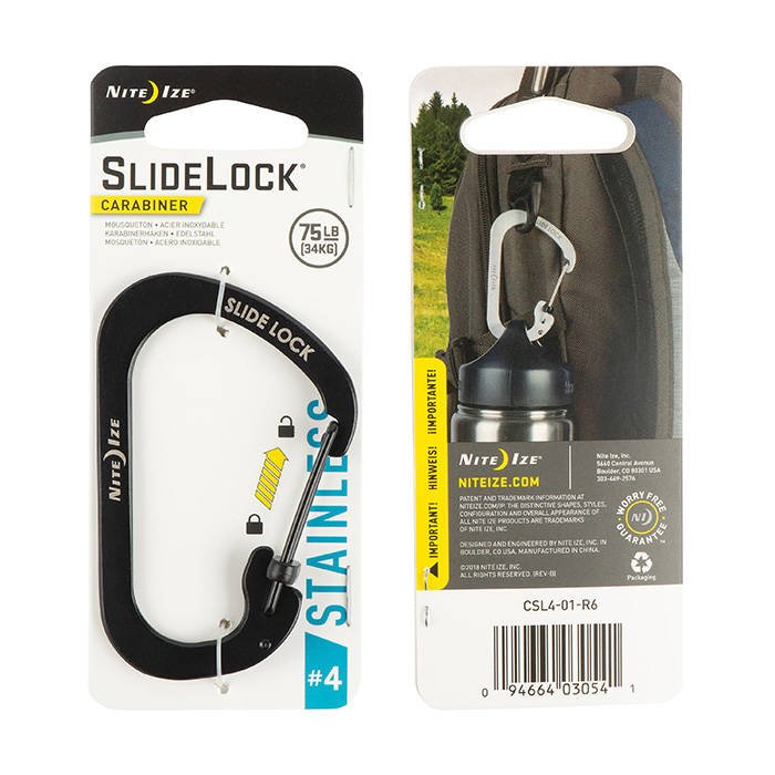 Nite Ize SlideLock® Carabiner Aluminum C字帶鎖鋁扣