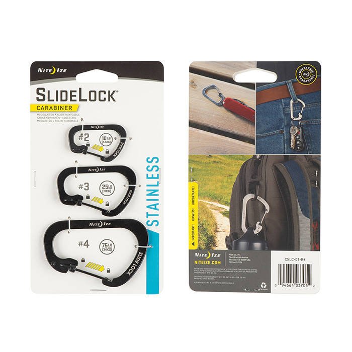 Nite Ize SlideLock® Carabiner Aluminum C字帶鎖鋁扣