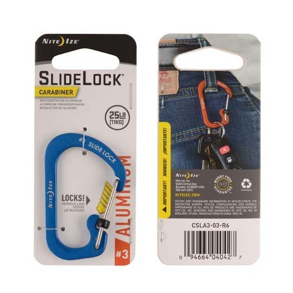 Nite Ize SlideLock® Carabiner Aluminum C字帶鎖鋁扣