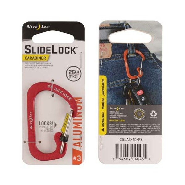 Nite Ize SlideLock® Carabiner Aluminum C字帶鎖鋁扣