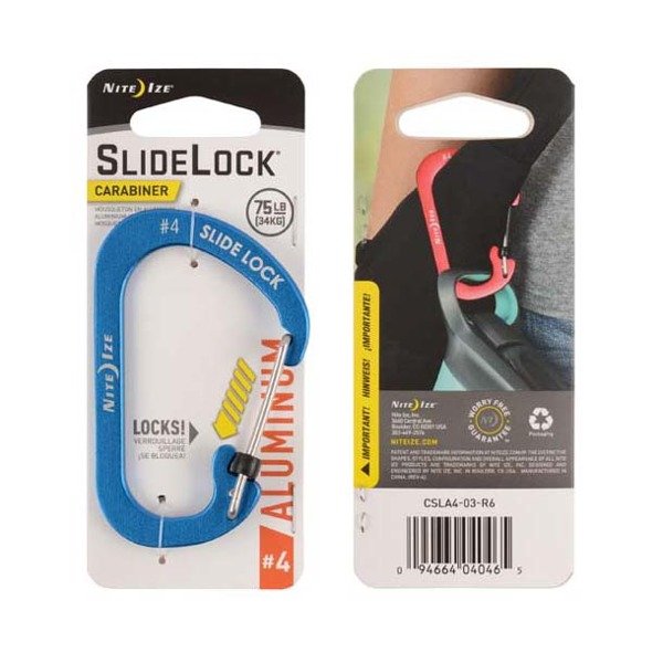 Nite Ize SlideLock® Carabiner Aluminum C字帶鎖鋁扣