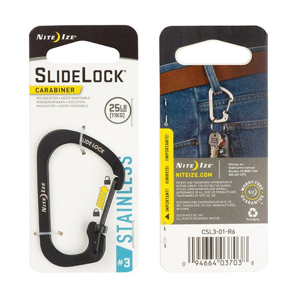 Nite Ize SlideLock® Carabiner Aluminum C字帶鎖鋁扣