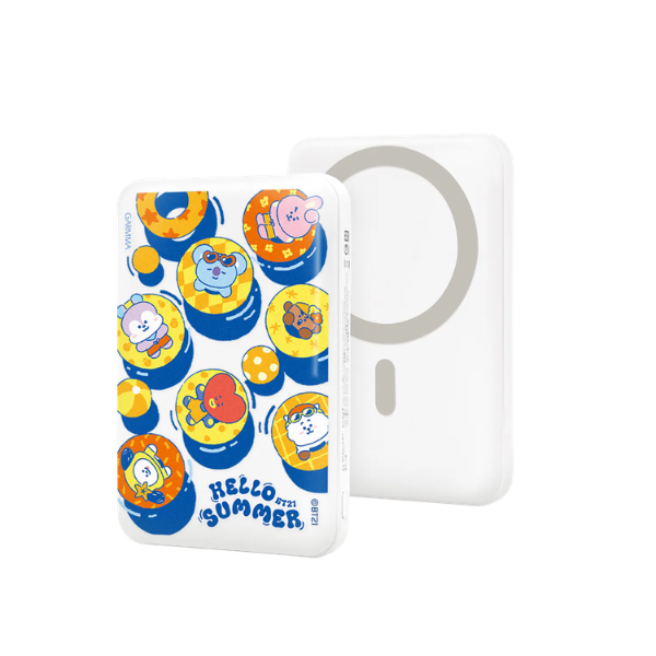 Garmma 永橙 宇宙明星BT21 磁吸無線行動電源 夏日系列【原裝行貨】