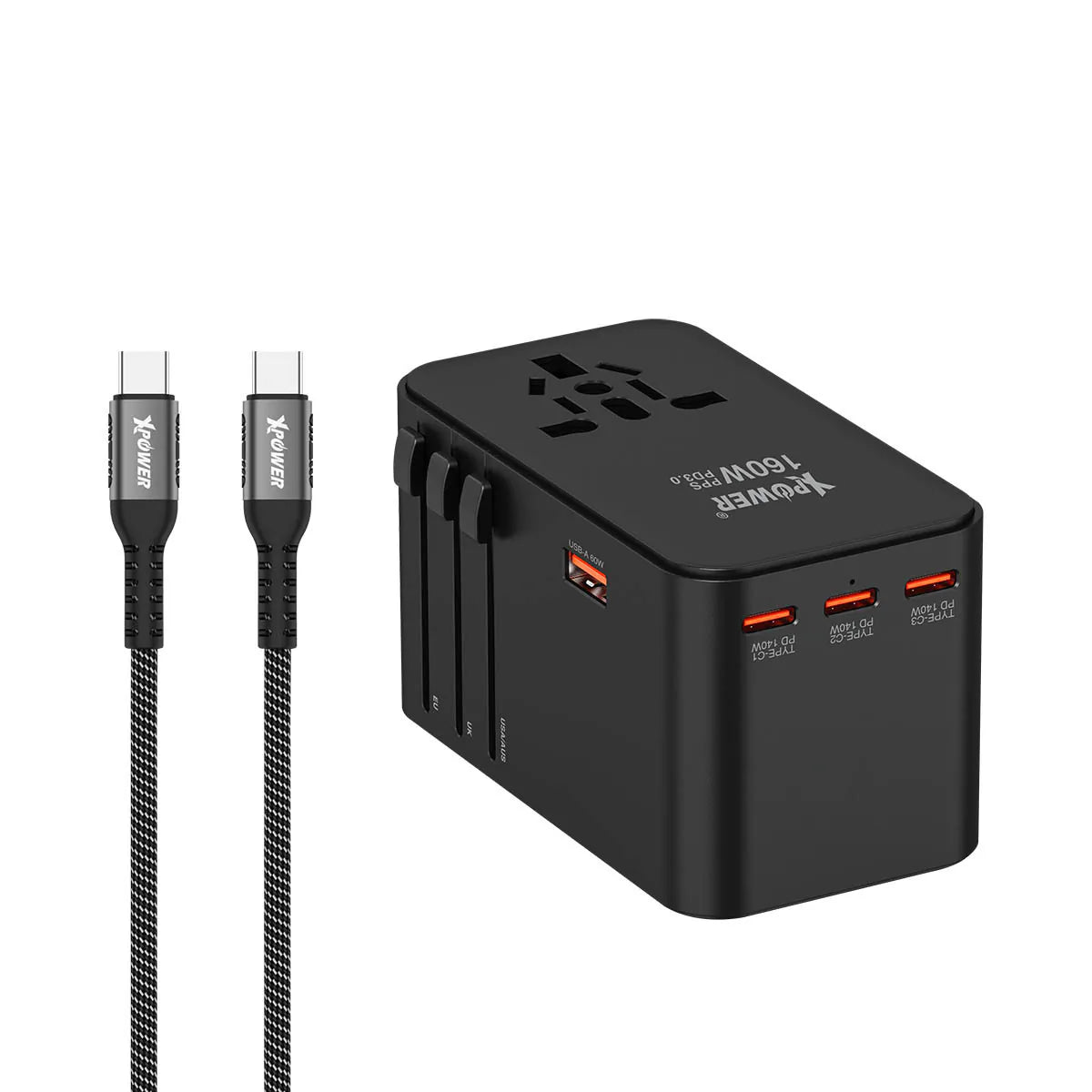 XPower TA160 160W 5輸出 PD 3.1/PPS Gan旅行充電器【原裝行貨】