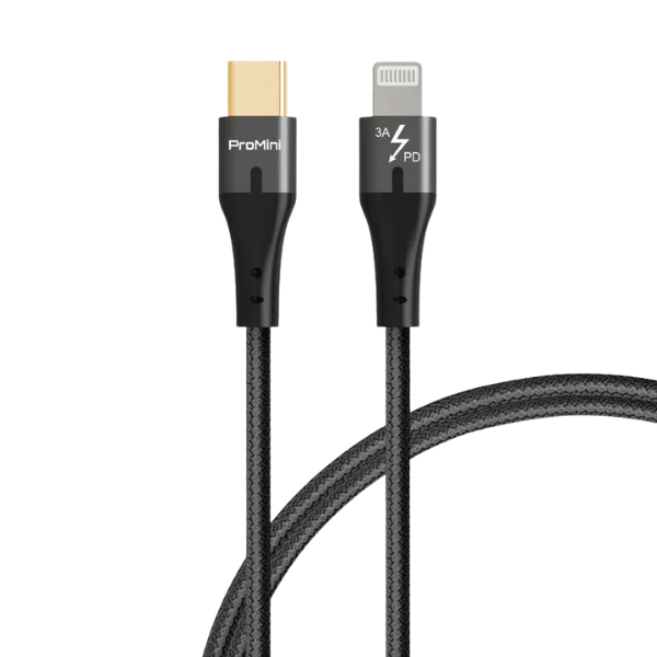 ProMini Type-C to Lightning 20AWG MFi 快充銅製 PD 數據傳輸線【原裝行貨】
