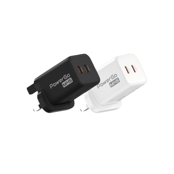 Elementz PD-Mi45 PowerGo 45W 2 Port GaN 插牆式快速充電器【原裝行貨】