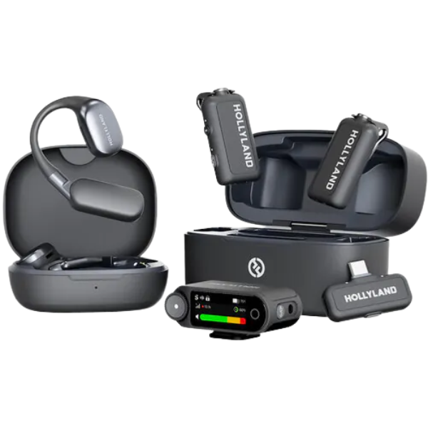 Hollyland LARK MAX 2 Ultimate Combo 雙人無線收音咪系統連監控耳機套裝【原裝行貨】