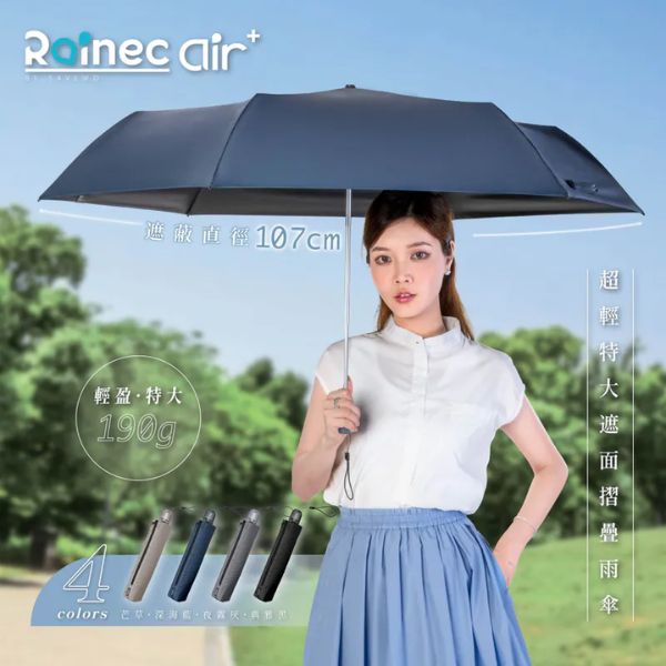 Rainec AIR PLUS 超輕特大遮面摺疊遮【香港行貨】