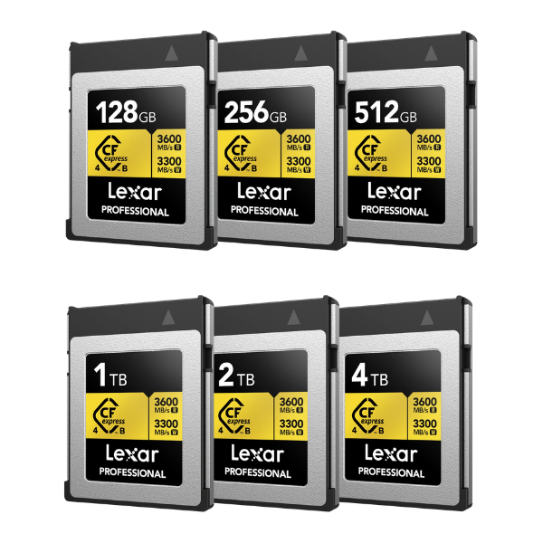 Lexar® Professional GOLD CFexpress™ 4.0 Type B 記憶卡【原裝行貨】