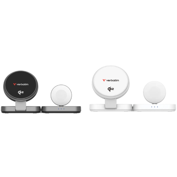 Verbatim Qi2 3-in-1 Wireless Charger 3合1無線充電器 67032/67033【原裝行貨】