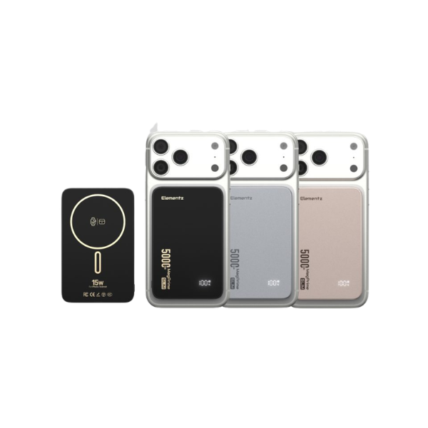 Elementz MagPrime Slim S5-5000mAh CCC 認證磁吸無線行動電源 PMP-S5【原裝行貨】