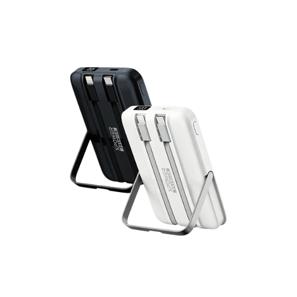 XPower 第二代 W28 7合1 10000mAh 內置雙線及支架磁吸行動電源【原裝行貨】