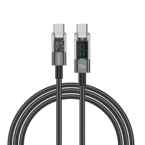 Maxco MS03CC Type C To Type C 100w 顯示屏快充數據線【原裝行貨】
