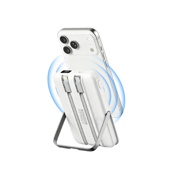 XPower 第二代 W28 7合1 10000mAh 內置雙線及支架磁吸行動電源【原裝行貨】