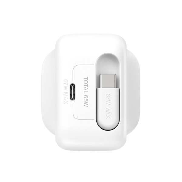 Belkin Retractable GaN Wall Charger 67W 可伸縮 GaN 壁式充電器【原裝行貨】