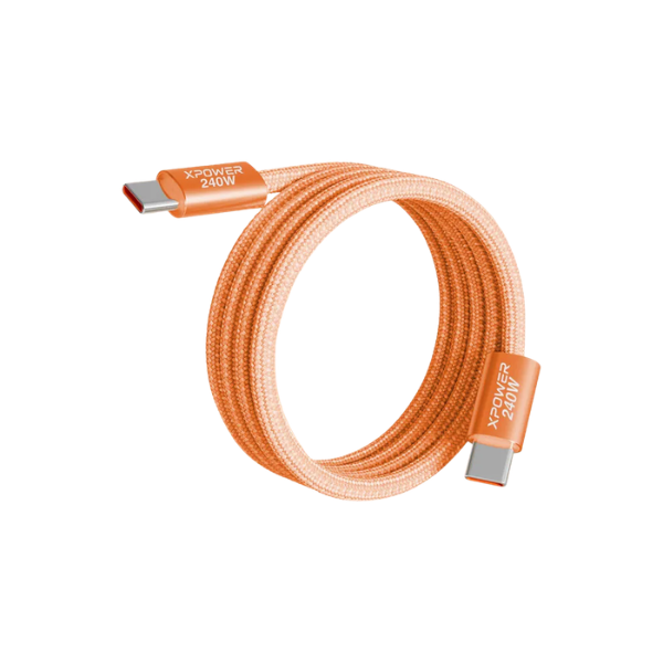 XPower CC240 240W 1.2米 鋅合金超速傳輸充電線【原裝行貨】