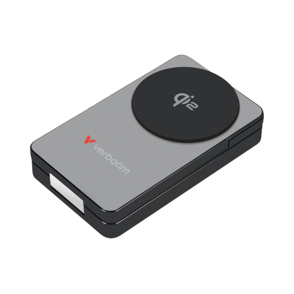 Verbatim 32295 Charge 'n' Go 10000mAh 三合一 Qi2 磁吸無線流動充電池 【原裝行貨】