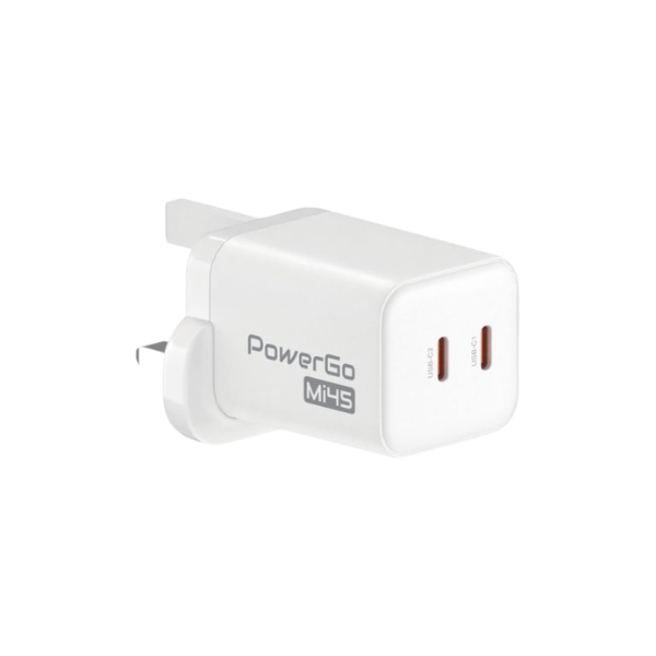 Elementz PD-Mi45 PowerGo 45W 2 Port GaN 插牆式快速充電器【原裝行貨】