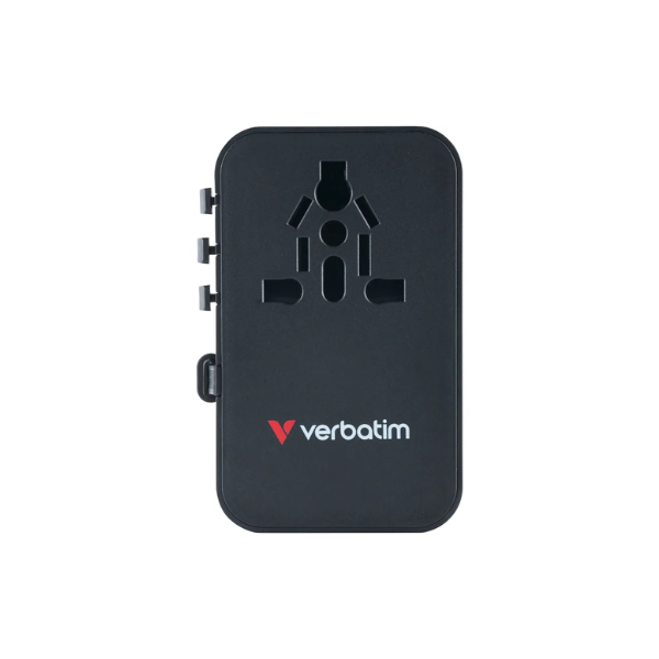 Verbatim 35W 通用旅行轉插 (附USB-C可伸縮充電線) 30244【香港行貨】